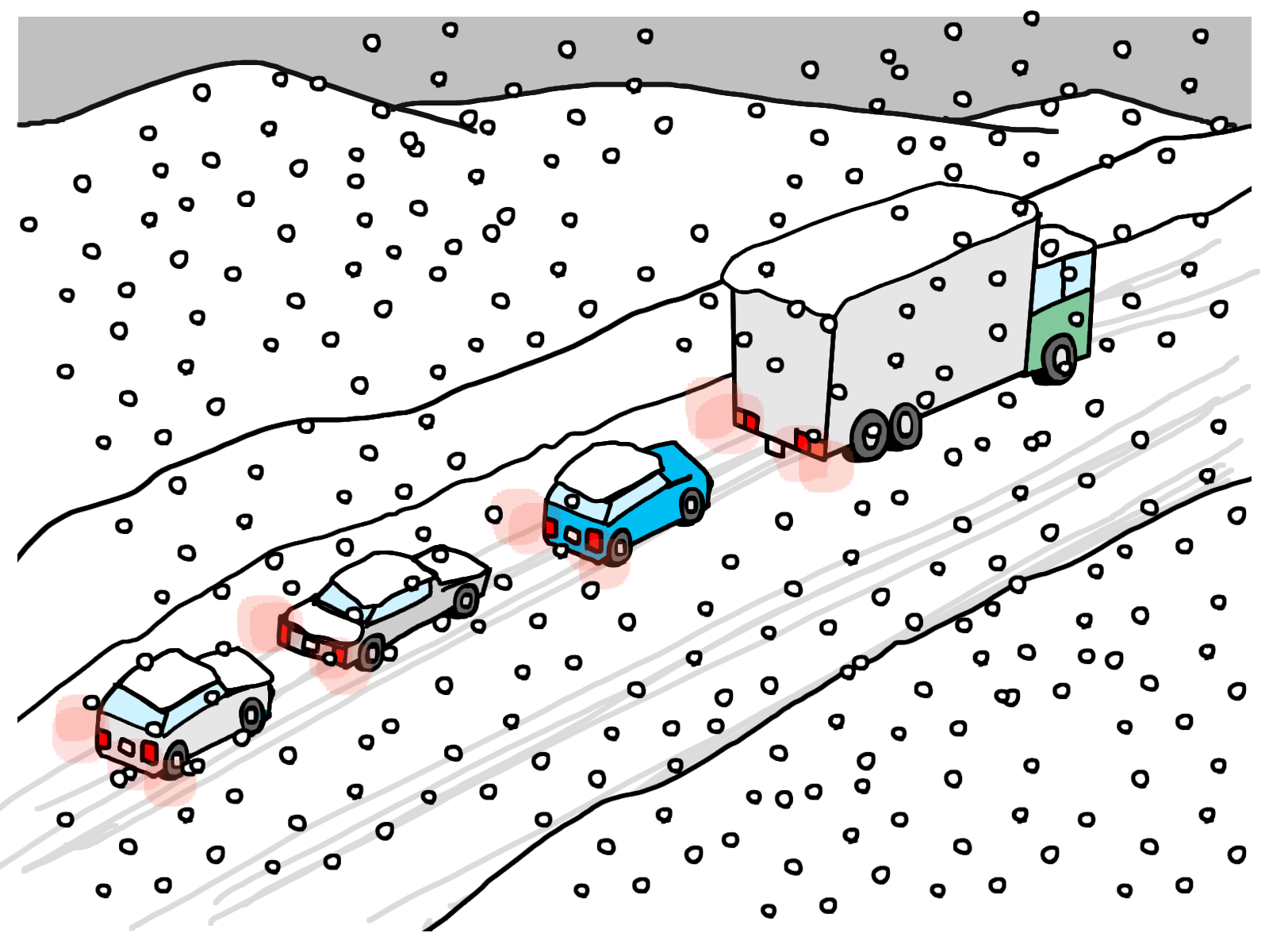 降雪による作業員の訪問・配送業務への影響について